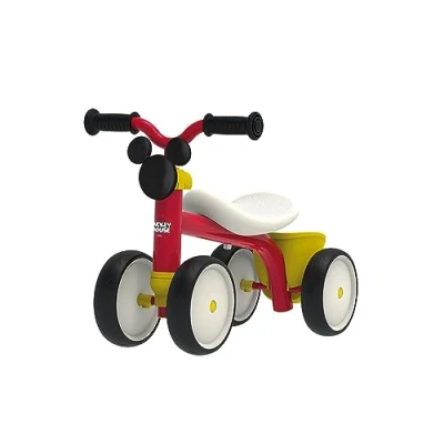 Abbildung von Smoby Toys Mickey Mouse Rutschfahrzeug Rookie ab 1 Jahr Rutscher aus Metall mit 4 Flüsterrädern, ergonomischem Sitz und Aufbewahrungsbox für Kinder 12 Monaten (bis 25 kg)