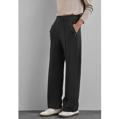 Abbildung von Street One Straight LEG Stoffhose, Damen, Größe: 36x30, Schwarz