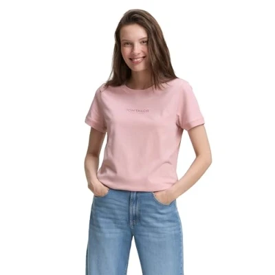 Abbildung von TOM Tailor MIT LOGO Tshirt print, Damen, Größe: 3XL, Morning pink