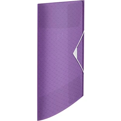 Abbildung von Esselte 3 Fächer Kunststoffordner, fasst bis zu 150 Blatt Papier, A4, Dokumentenablage, zur Schreibtischorganisation, Colour&#039;Breeze Serie, Koralle, 628439