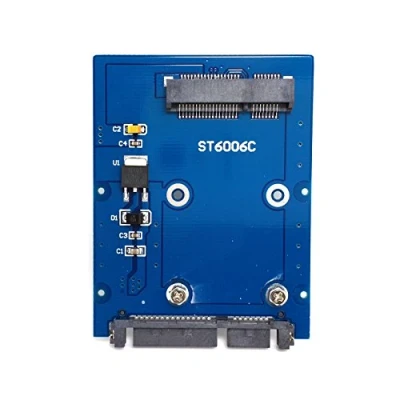 Abbildung von CableCC Slim Type Mini PCI E mSATA SSD auf 2,5 Zoll SATA 3.0 22pin HDD Adapter Festplatte PCBA