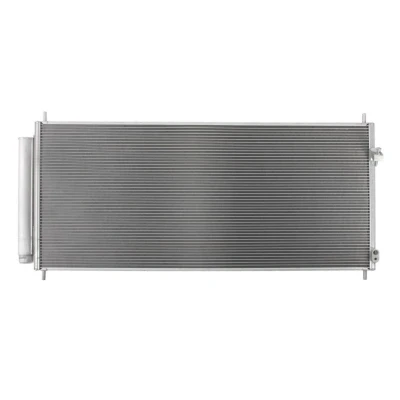 Abbildung von NRF EASY FIT 35943 Klimakondensator mit Trockner, Dichtring 15,5 10,2 Aluminium 725 HONDA: Jazz 3 Schrägheck, CR Z, Insight II Hatchback