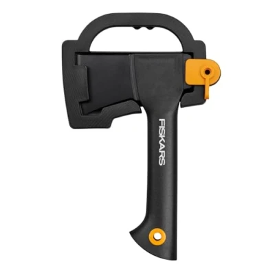 Abbildung von Fiskars Freizeitbeil, Solid, Mit Klingen /Transportschutz, Antihaftbeschichtet, Hochwertige Stahl Klinge/Glasfaserverstärkter Kunststoff Stiel, Schwarz, A5, Länge: 26 cm, 566 g, 1051084