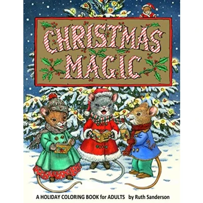 Abbildung von Christmas Magic: A Holiday Coloring Book for Adults