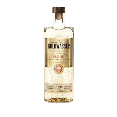 Abbildung von ORIGINAL DANZIGER Goldwasser, Kräuterlikör 40% vol., Likör mit 22 karätigem Gold, der wahrscheinlich älteste Liqueur Welt seit 1606 (1 x 0.7 l) 700 ml (1er Pack)