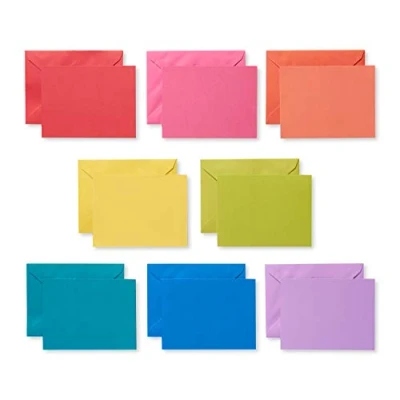 Abbildung von American Greetings Blanko Karten mit Umschlägen, Regenbogenfarben, 200 Stück
