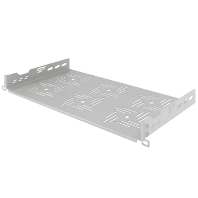 Abbildung von Stalflex Server Fachboden 19 Zoll 1U 250mm Serverschrank Hergestellt aus Hochbelastbarer Stahl Professionell Belüftetes Rackmontage Kragarmtablett