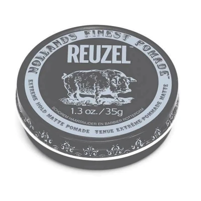 Abbildung von Reuzel Matte Pomade mit extremem Halt, Matte, starke für Männer, Low Glanz Pomade, 3,38 oz/95 g