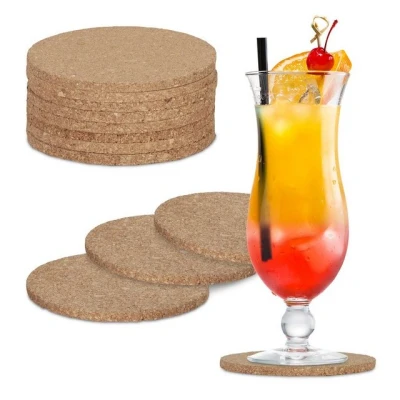 Abbildung von relaxdays Glasuntersetzer Kork 12er Set