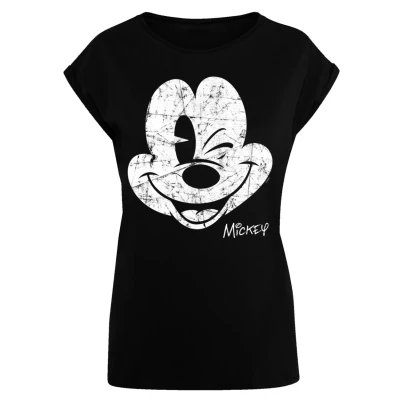 Abbildung von F4NT4STIC Disney Micky MAUS Tshirt print, Damen, Größe: Large, Schwarz