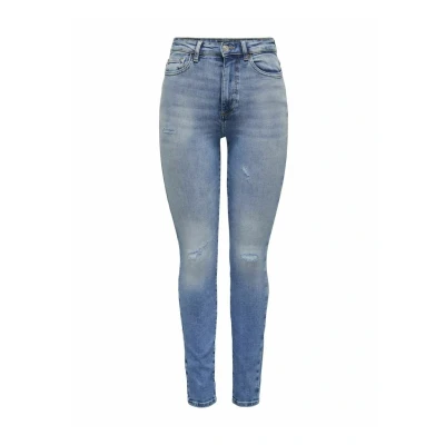 Abbildung von ONLY HOHE Taille Jeans Skinny Fit, Damen, Größe: 27x32, Light medium blue denim