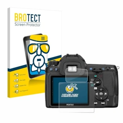 Abbildung von BROTECT Schutzglas für Pentax K5, K 5 Schutzfolie Panzer Folie Glas [Extrem Kratzfest 9H, Anti Fingerprint, Ultra Transparent]