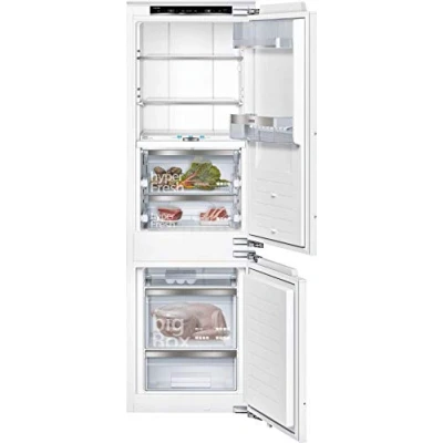 Abbildung von SIEMENS KI84FPDD0 iQ700 Einbau Kühlgefrierkombination/D / 195 kWh/Jahr 233 l/lowFrost/hyperFresh Premium 0 Big Box/LED Beleuchtung/Flachscharnier