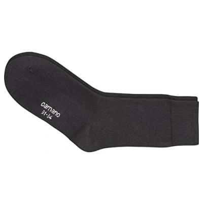 Abbildung von Camano Mädchen 3701 Socken, Schwarz (Black 5), 23 26 (Herstellergröße: 23/26) (3er Pack)