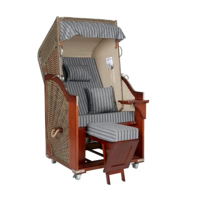 Abbildung von intergrill Strandkorb Strandschönheiten Ava Deluxe Einsitzer Ostsee Hülle Rollen, BxTxH: 97x80x170 cm, Gartenmöbel
