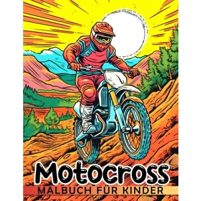 Abbildung von Motocross Malbuch: Schmutzige Fahrrad Illustrationen Geschenke zur Entspannung und Stressabbau für Kinder mit beeindruckenden im Format 85x11 Zoll