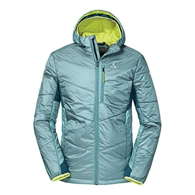 Abbildung von Schöffel Herren Padded Jacket Stams M, leichte, winddichte Winter Wanderjacke mit Recycling Wattierung, atmungsaktive, wasserabweisende Outdoorjacke, cloudy storm, 48