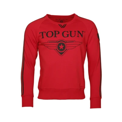 Abbildung von TOP GUN Weiches Streak Sweatshirt, Herren, Größe: Small, Red