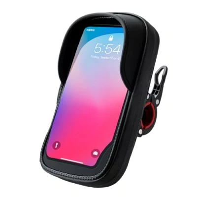 Abbildung von ROCKBROS Handyhalterung Fahrrad Wasserdicht Fahrradtasche Lenker 360 Drehbare Lenkertasche für 6.7 Zoll Smartphone Motorrad Handyhalter
