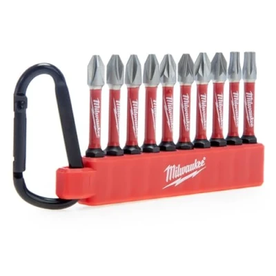Abbildung von Milwaukee Shockwave Impact Duty Schraubendreher Bit Karabiner Set, 10 teilig, Sortimentspackung