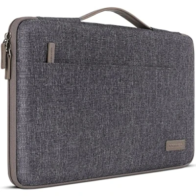 Abbildung von DOMISO Tasche Hülle für 14 Zoll Notebook Laptop Sleeve Case Wasserdicht Laptophülle Schutzhülle 14&quot; HP Stream/Lenovo ThinkPad X1 Yoga,A475,Ideapad/15 MacBook Pro/HP Dell Asus,Dunkelgrau