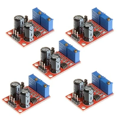 Abbildung von Fasizi 5 x NE555 Impulsfrequenz Einschaltzyklus, einstellbares Modul, quadratischer Signalgenerator