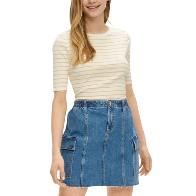 Abbildung von QS MIT Struktur Tshirt print, Damen, Größe: Small, Mango