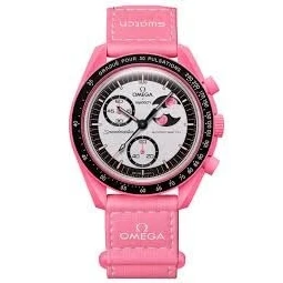 Abbildung von Swatch Chronograph x Omega Moonswatch Mission to the SUPER PINK MOONPHASE SO33P700