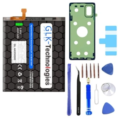 Abbildung von High Power Ersatzakku kompatibel mit Samsung Galaxy A71 SM A715F / Dual SIM GLK Technologies Battery accu 4600 mAh Akku inkl. Profi Werkzeug Set Kit NUE