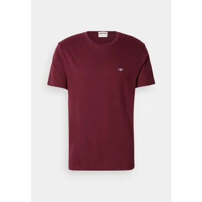 Abbildung von GANT Shield Tshirt basic, Herren, Größe: XXL, Bordeaux melange