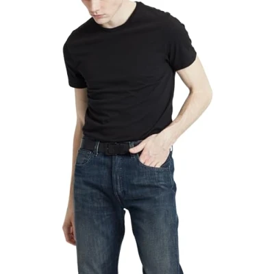 Abbildung von Levi&#039;s SLIM Crewneck 2 PACK Tshirt basic black, Herren, Größe: Small, Black