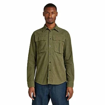 Abbildung von G Star Unisex Submarine Hemd, Größe: Large, Shadow olive gd
