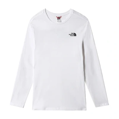 Abbildung von The North Face MENS EASY TEE Langarmshirt, Herren, Größe: Small, White/black