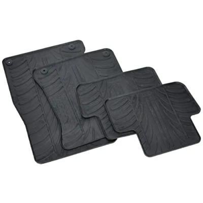Abbildung von Gledring 0240 Fußmattensatz Gummi vorne und hinten 4 schwarz 750mm 550mm AUDI: A4 B8 Avant, A5 Sportback, Limousine