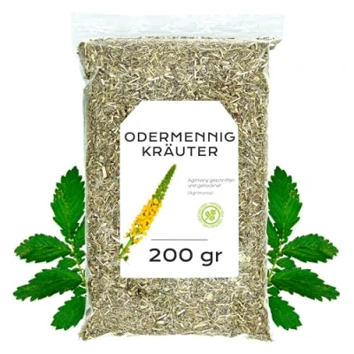 Abbildung von Odermennig Tee 200g Odermennigkraut Aufguss Bulk Infusions Kräutertee Natürliche pflanzliche Eigenschaften (200 gr)