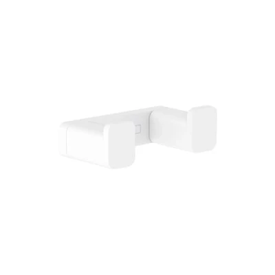 Abbildung von hansgrohe Handtuchhaken doppelt AddStoris, Handtuchhalter, Mattweiß
