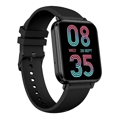 Abbildung von wasserdichte, elegant, sportliche, robuste Smartwatch myPhone Watch LS schwarz mit großem Akku bis zu 10 Tage