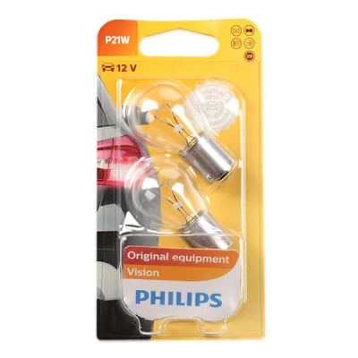 Abbildung von PHILIPS 12498B2 Glühlampe, Blinkleuchte 12 21 P21W, Kugellampe BMW: 3 Touring, Limousine, 5 VOLKSWAGEN: Touran I, Polo V Schrägheck