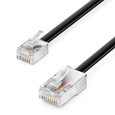 Abbildung von deleyCON 3,0m Telefonkabel RJ11 auf RJ45 Modularkabel DSL VDSL LAN Kabel