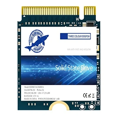 Abbildung von Dogfish SSD 512GB M.2 2230 NVMe PCIe Gen 3.0 x4 Interne Solid State Drive, Gaming SSD, Kompatibel mit Steam Deck Surface Pro Ultrabook Laptop(M.2 PCIe,512GB)
