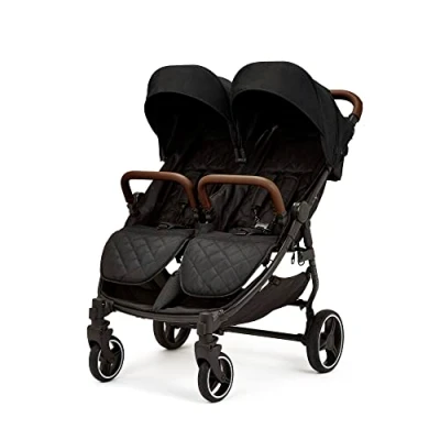 Abbildung von Ickle Bubba Venus Doppel Kinderwagen, Schwarz/Hellbraun