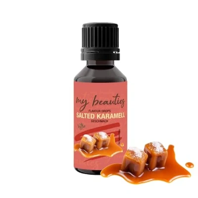Abbildung von my beauties Flavour Drops 30 ml Salted Karamell Aroma Tropfen für Lebensmittel zuckerfrei und kalorienarm