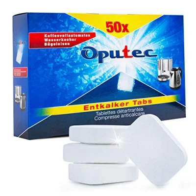 Abbildung von Oputec 50x Kaffeevollautomaten Entkalker Tabs Entkalkungstabletten