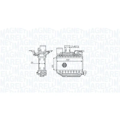Abbildung von MAGNETI MARELLI 351319205310 Ladeluftkühler TOYOTA: Avensis II Kombi, Corolla IX Schrägheck