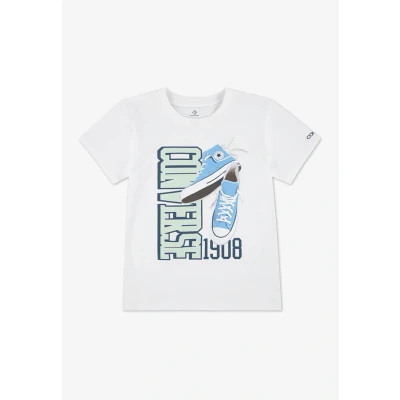 Abbildung von Converse Chuck Taylor Tshirt print für Kinder, Größe: 128/140, White