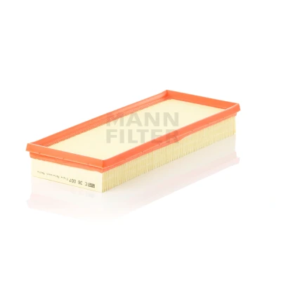 Abbildung von MANN FILTER C 36 007 KIT Luftfilter 44 136 351 Filtereinsatz mit Zusatzfilter für Kurbelgehäuseentlüftung CITROËN: C3 Aircross 2, III, Picasso