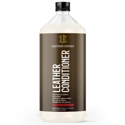 Abbildung von Leather Expert Leder Conditioner für Glattleder 1000 ml Lotion Verleiht Weichheit und Glanz Lederpflege Ledercouch, Sofa Galanterie Pflegemittel Auto Ohne Alkohol