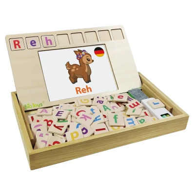 Abbildung von Lexibook Englisch deutsche Holzschule Vokabeln Bio Toys