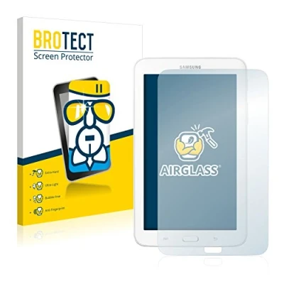 Abbildung von BROTECT Schutzglas für Samsung Galaxy Tab 3 SM T113 Schutzfolie Panzer Folie Glas [Extrem Kratzfest 9H, Anti Fingerprint, Ultra Transparent]