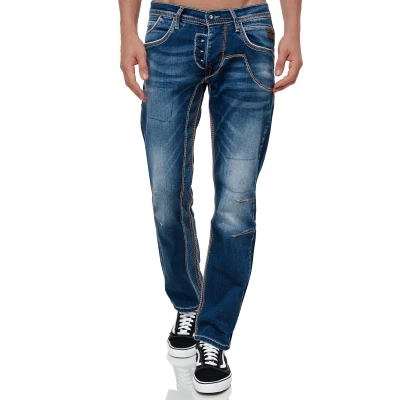 Abbildung von Rusty Neal Jeans Slim Fit, Herren, Größe: 30x34, Dunkel blau